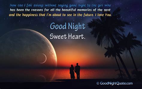 20 Cute & Romantic Good Night Messages for Her - Good Night Quotes Images