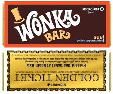 Printable Wonka Golden Ticket Template