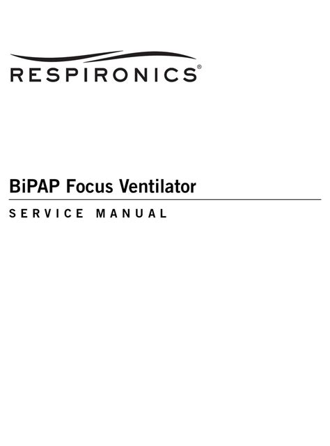 RESPIRONICS BIPAP SERVICE MANUAL Pdf Download | ManualsLib