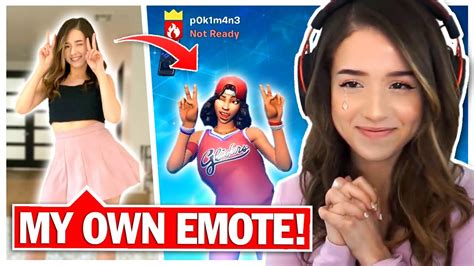 FORTNITE MADE ME AN EMOTE - New Pokimane Dance! - YouTube