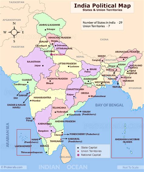 India Map | India Political Map | India Map with States | Map of India