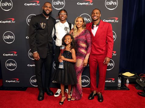 Lebron James And His Family