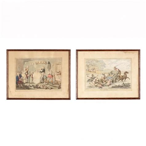 Thomas Rowlandson (British, 1756-1827), Two Caricatures (Lot 691 ...