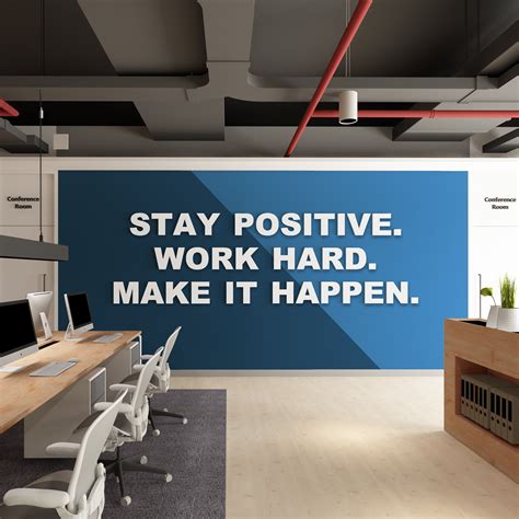 Positive 3D Office Wall Decor | Moonwallstickers.com