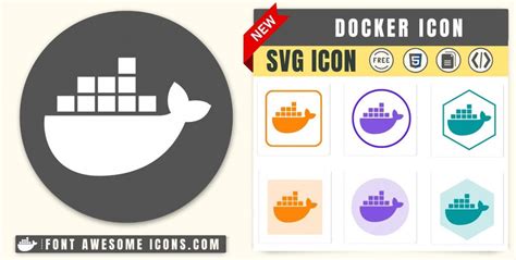 Docker Icon SVG Code — Download Path / HTML