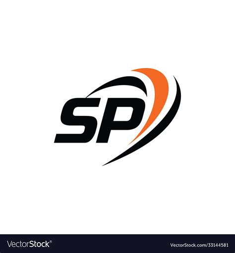 Monogram SP logo design, strong, fast, moving, forward, dynamic ...