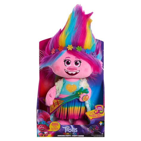 Trolls World Tour Dancing Poppy Feature Plush - English Edition - R ...