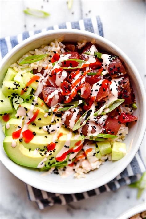 Easy Ahi Tuna Poke Bowl Recipe | Deporecipe.co