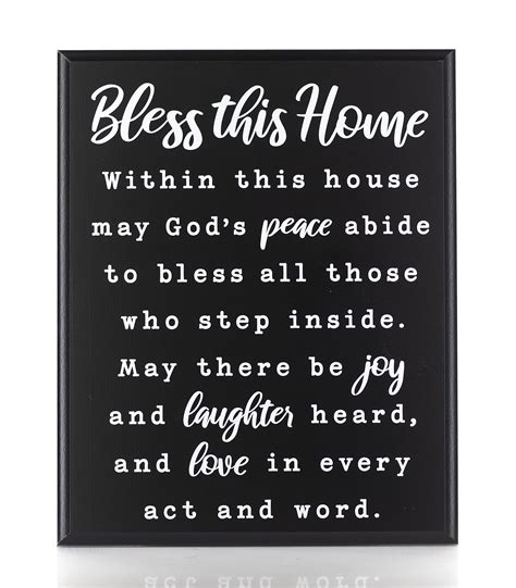 Buy Bless this Home Wall Decor House Blessing Plaque - Housewarming ...