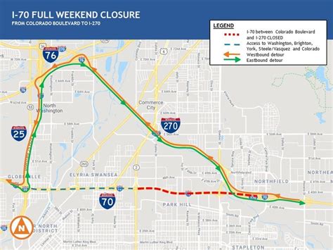 Full Weekend Closure of I-70 From I-270 to Colorado Boulevard Begins ...