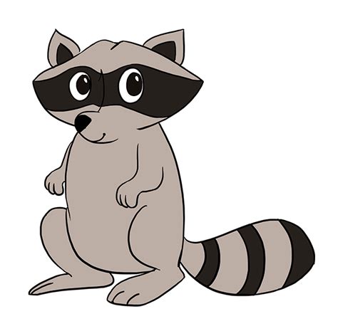 How to Draw a Raccoon - Really Easy Drawing Tutorial