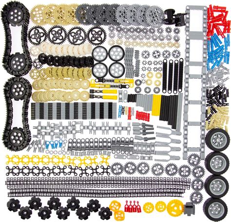 844Pcs Technic Parts Gears Axles Sets, Compatible with Lego Bricks ...