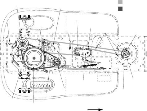 Cub cadet ltx 1040 transmission drive belt diagram