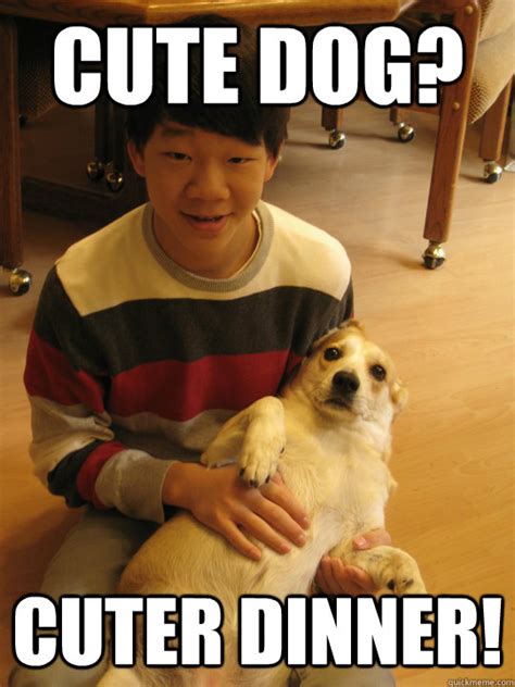 Cute Dog? Cuter Dinner! - Misc - quickmeme