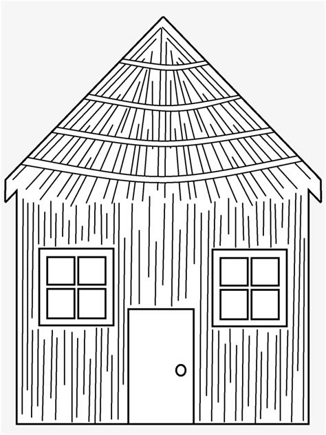 Houses Clipart Group Image Black And White Download - Three Little Pigs ...