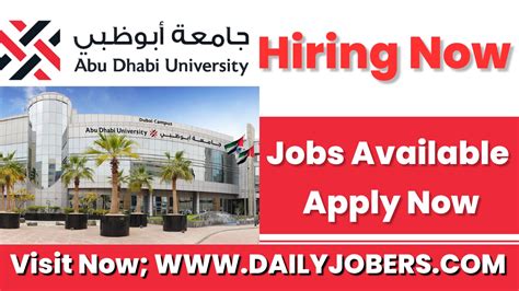 Abu Dhabi University Jobs - Free Staff Recruitment - Apply Now ...