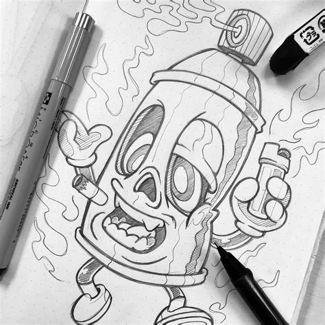 Bingkai Graffiti Characters Sketches Outlines - IMAGESEE