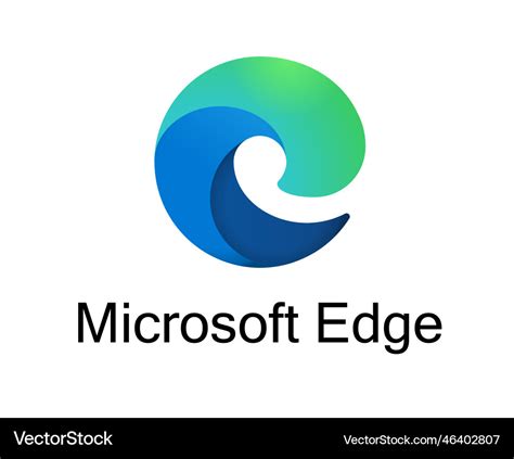 Mẫu biểu tượng microsoft edge logo độc đáo và hiện đại