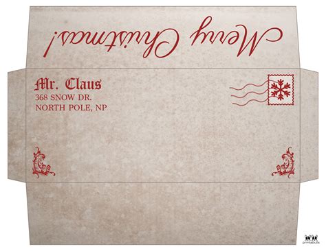 Free Printable Santa Envelopes