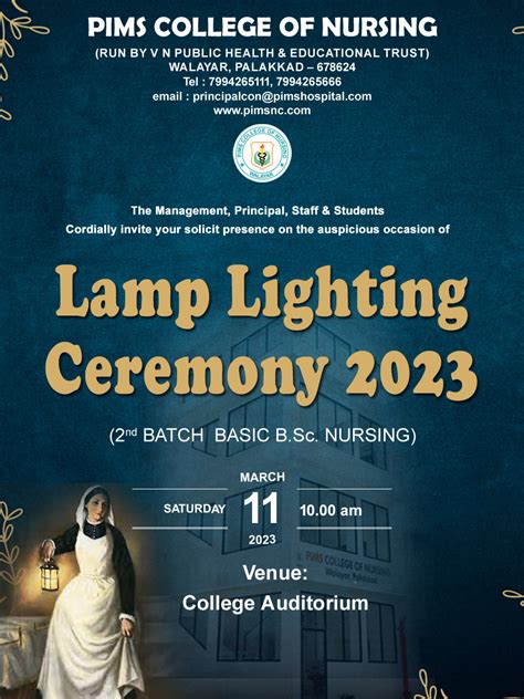 Light Lamping Ceremony Invitation – PIMS College Of Nursing