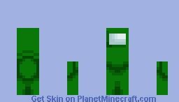 Crewmate Sus Green Minecraft Skin