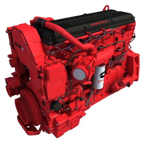 3d model isx15 cummins diesel engine