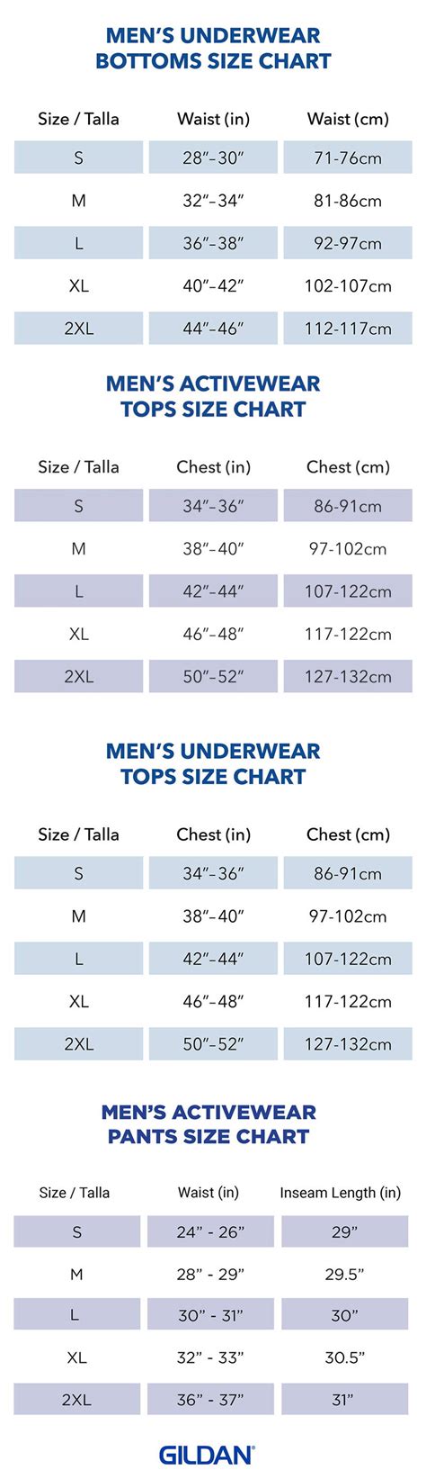 Gildan Size Chart for Youth & Adults | T-shirt Size Chart & More