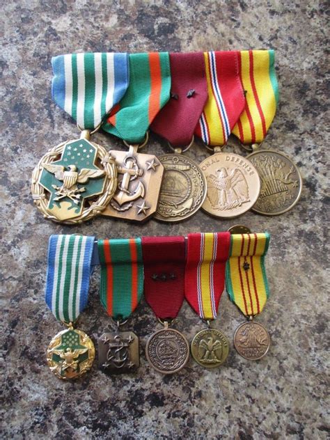 Vietnam War era Navy Medal Group (full size medals) w. mini's | #1920538351