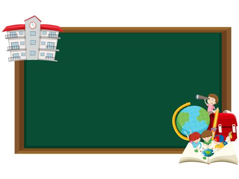 School Border Backgrounds | Border & Frames, Green Templates | Free PPT ...