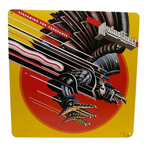 Judas Priest - Screaming For Vengeance Album Cover Metal Print Tin Sig ...