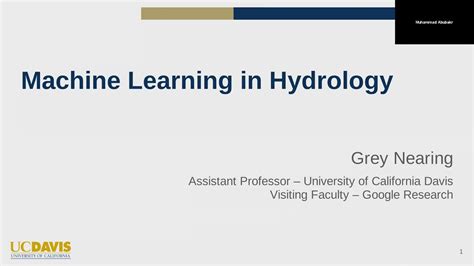 Machine Learning in Hydrology - YouTube