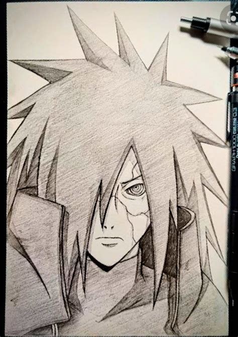 Madara drawing | Naruto sketch drawing, Anime face drawing, Anime sketch