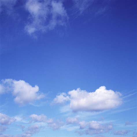 Deep Blue Sky With White Clouds In by Dougal Waters