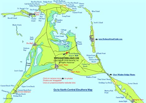 Map of North Eleuthera | Eleuthera, North eleuthera, Harbor island bahamas