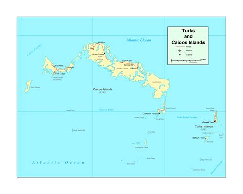 Turks Caicos Islands Map