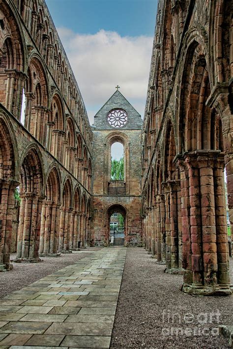 Interior of Jedburgh Abbey in the Scottish Borders Photograph by ...