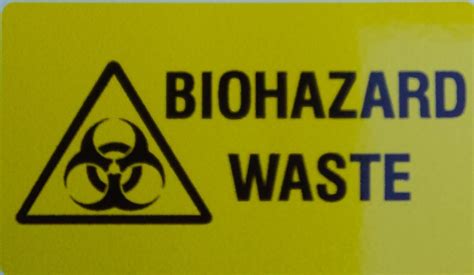 Biohazard Waste Stickers 50mm x 30mm, 250 per Pack | Southern Cross Science