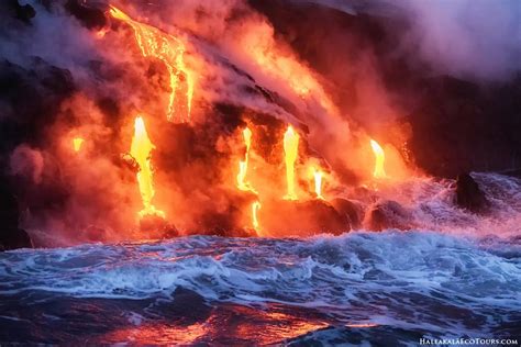 Hawaii Volcanoes - Photos, Stats & Descriptions from all main islands