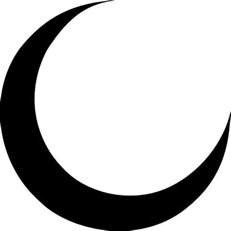 Crescent Moon Outline - ClipArt Best