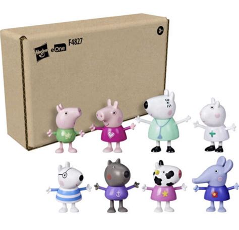 Peppa Pig Dr. Polar Bear Calls On Peppa and Friends. 8 Figure Pack ...