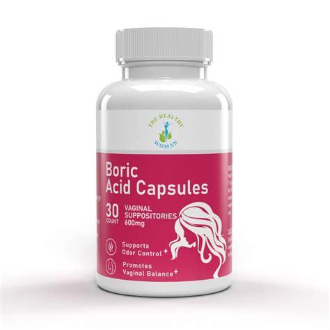 Boric Acid Capsules - The Healthy Woman