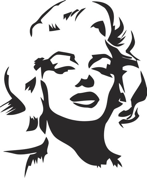 Marilyn Monroe Stencil Vector Free Vector cdr Download - 3axis.co