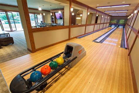 Bowling Alley in Custom Home by Dan Schaafsma of Concept Builders, Inc ...