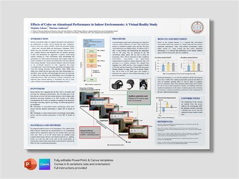 Minimalist Scientific/conference Poster Template Microsoft Powerpoint ...