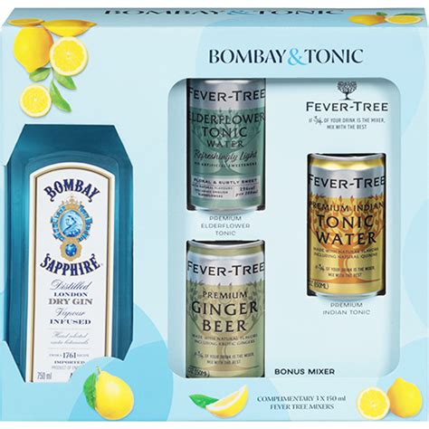 Bombay Sapphire Gin Gift Set with Fever Tree Mixers | GotoLiquorStore