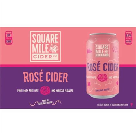 Square Mile Cider Co. Rose Cider, 6 pk / 12 fl oz - Kroger