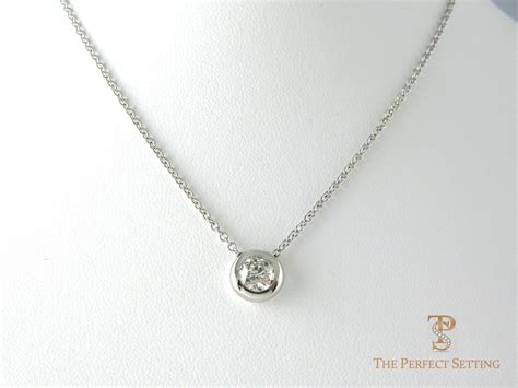 Diamond Bezel Necklace | The Perfect Setting, Inc