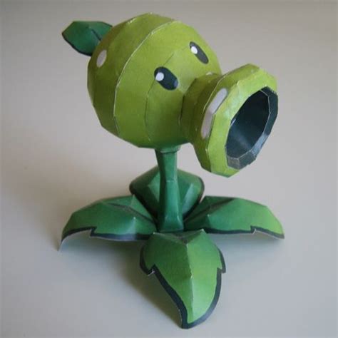 Peashooter | Paper crafts, Plants vs zombies, Papercraft download