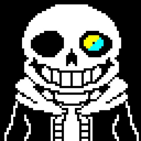 Sans undertale battle sprite remade pixel art