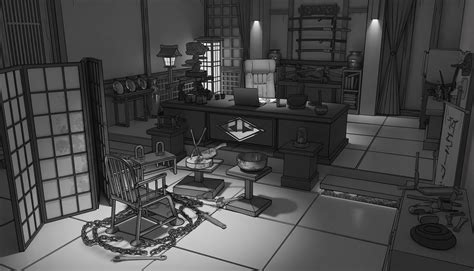 ArtStation - Yakuza Boss Room Interior